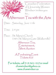 Tea with the Arts poster