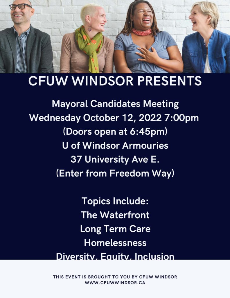 Picture of women with text from description of event