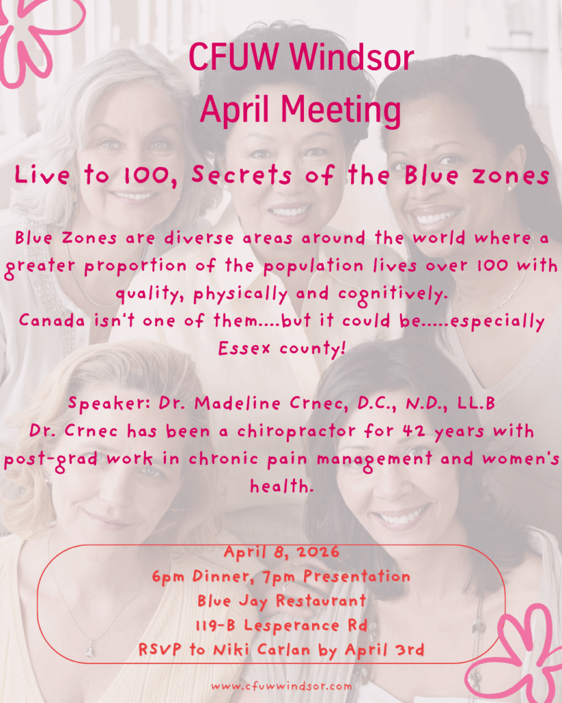 Image of women of various ages superimposed with the text that is also on the webpage