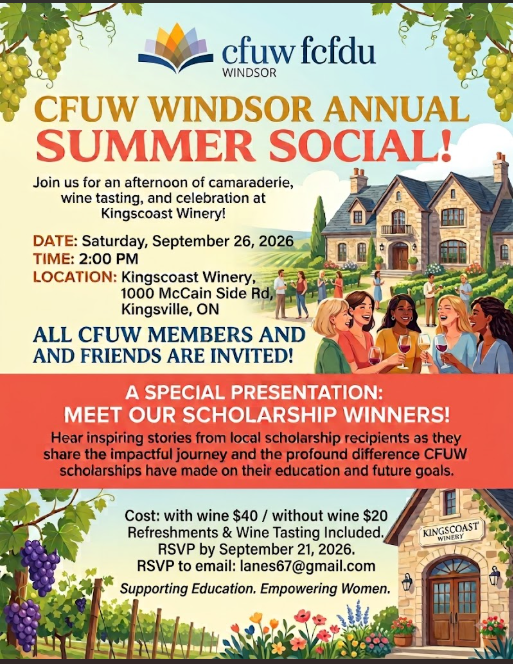 poster containing text of this page plus images of a winery and women talking and holding wine glasses